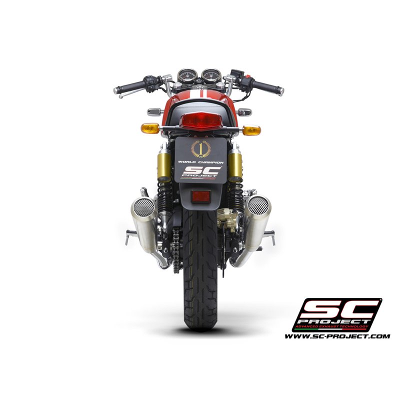 SC-Project Exhausts Conical 70s | Silver | Royal Enfield 650 Interceptor