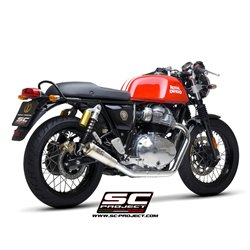 SC-Project Uitlaten S1-GP | Zilver | Royal Enfield 650 Interceptor
