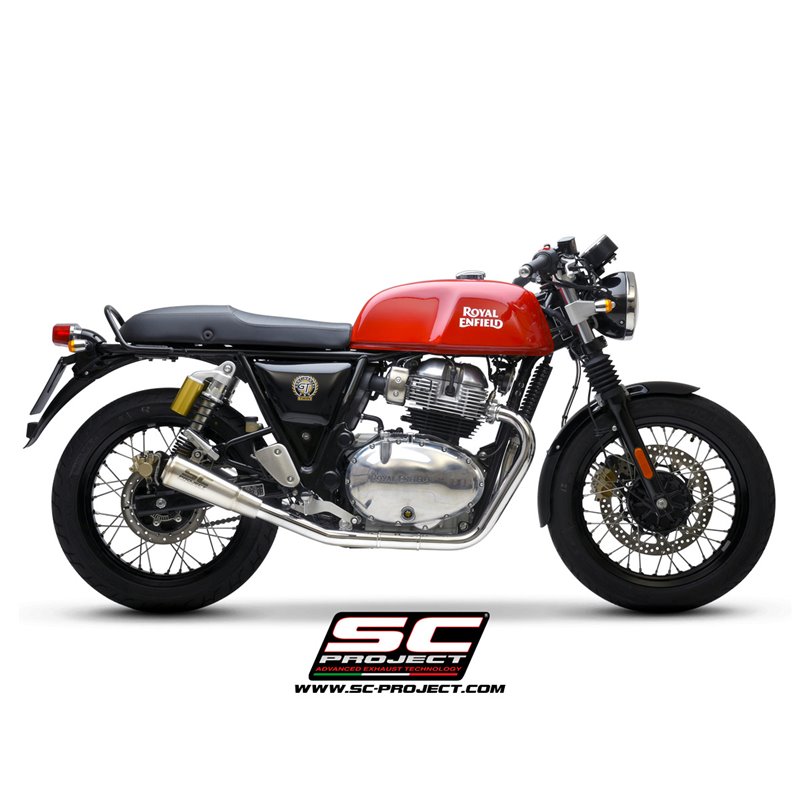 SC-Project Uitlaten S1-GP | Zilver | Royal Enfield 650 Interceptor