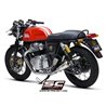 SC-Project Uitlaten S1-GP | Zilver | Royal Enfield 650 Interceptor