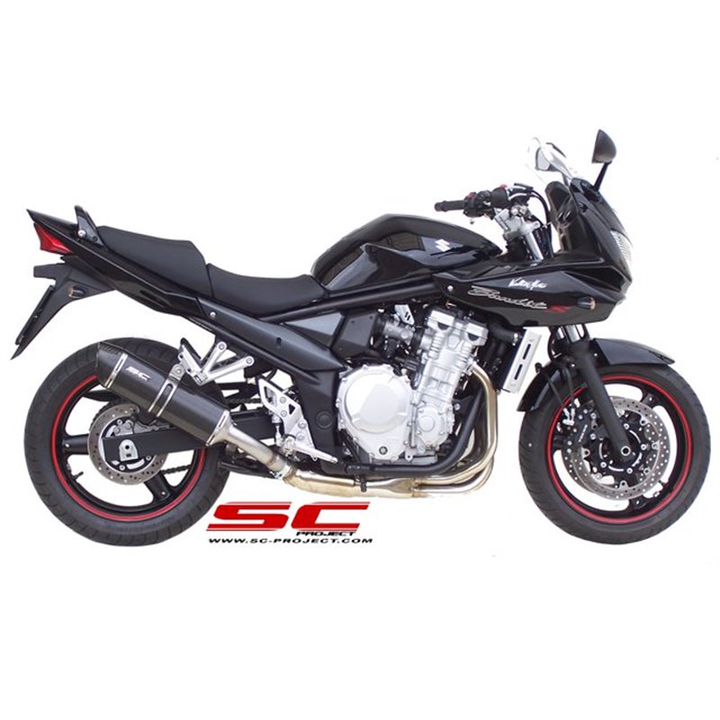 SC-Project Exhaust Oval | Carbon | Suzuki GSF650 Bandit