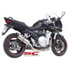 SC-Project Exhaust Oval | Silver | Suzuki GSX-1250F