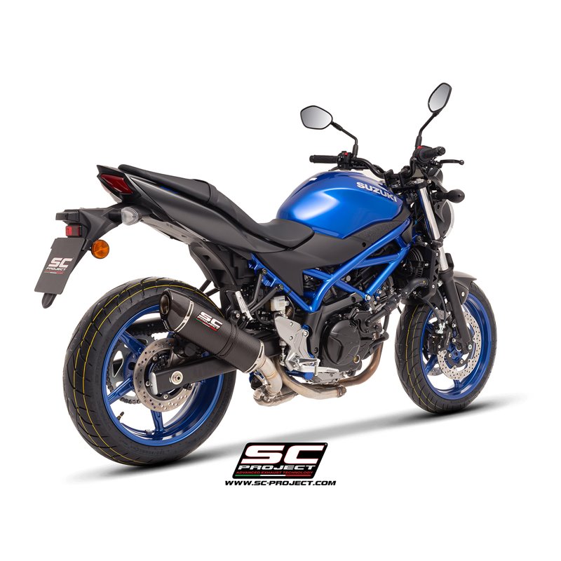 SC-Project Exhaust Oval | Carbon | Suzuki SV650