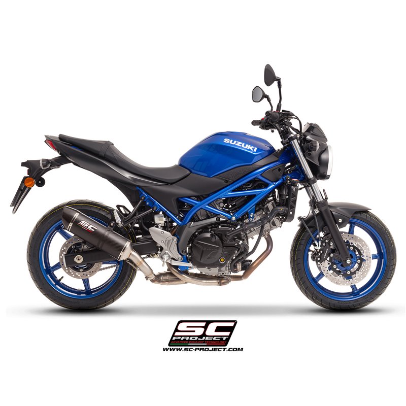 SC-Project Exhaust Oval | Carbon | Suzuki SV650