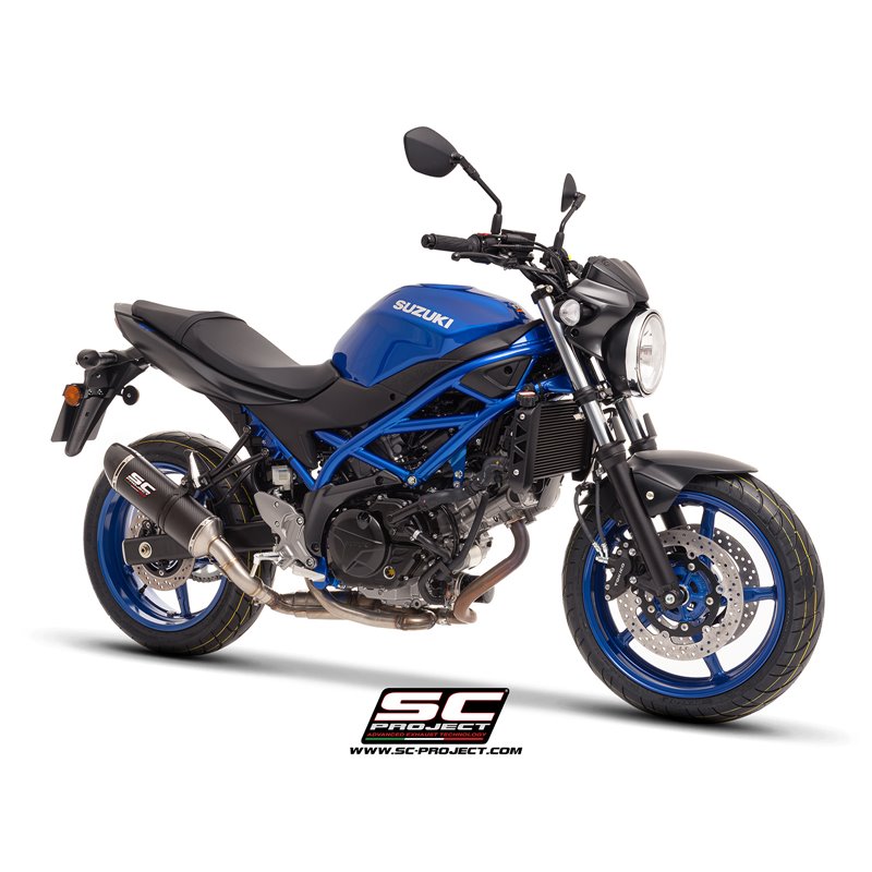 SC-Project Exhaust Oval | Carbon | Suzuki SV650
