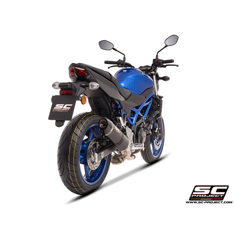 SC-Project Exhaust Oval | Carbon | Suzuki SV650