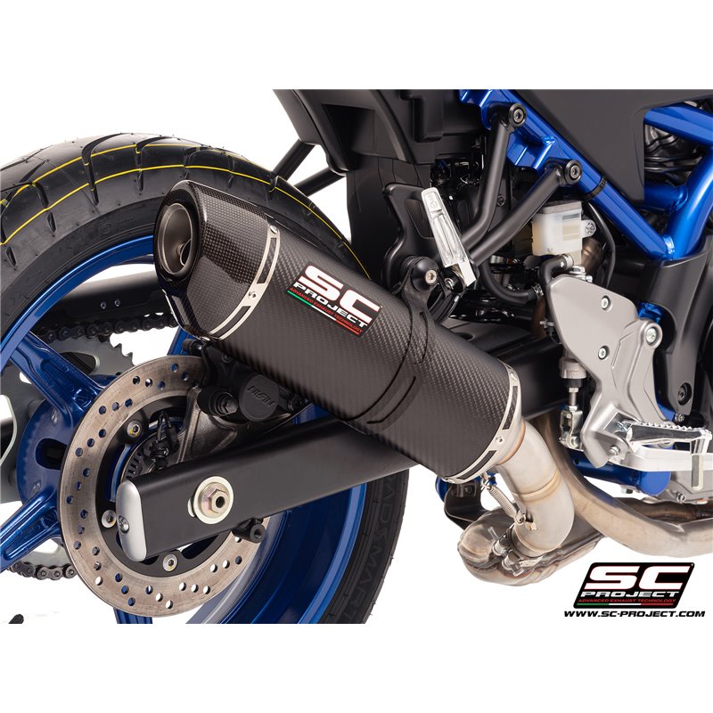 SC-Project Uitlaat Oval | Carbon | Suzuki SV650