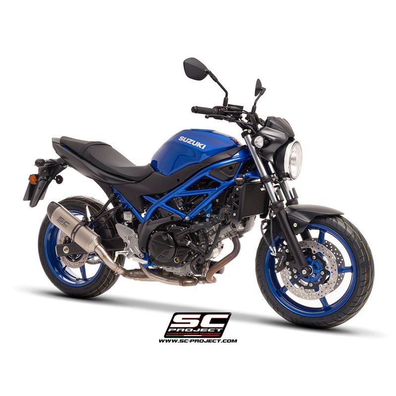 SC-Project Uitlaat Oval | Zilver | Suzuki SV650