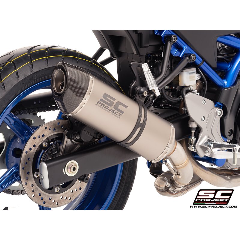 SC-Project Uitlaat Oval | Zilver | Suzuki SV650