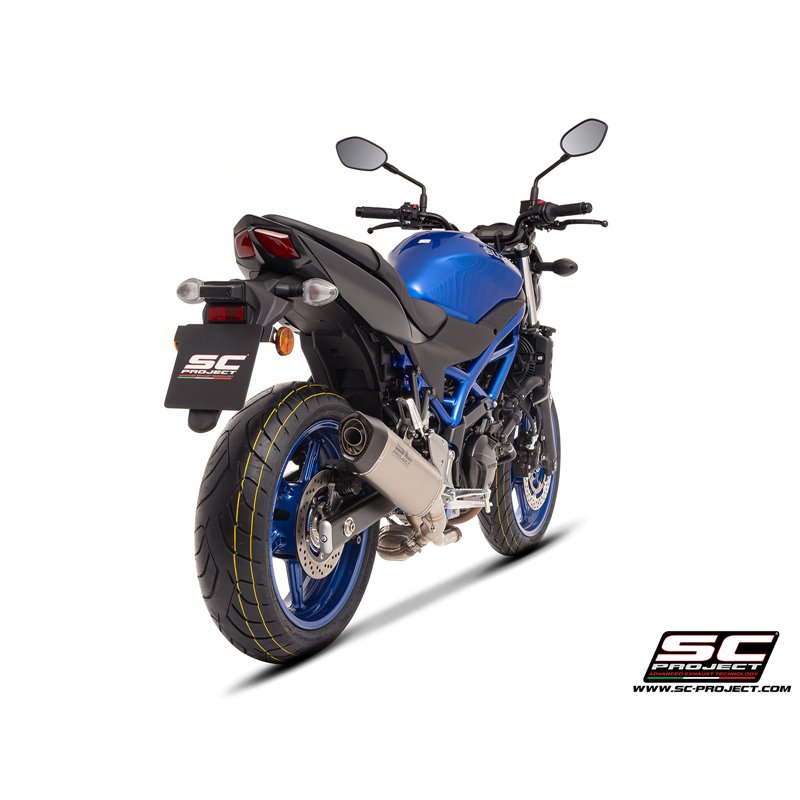 SC-Project Exhaust SC1-S | Silver | Suzuki SV650
