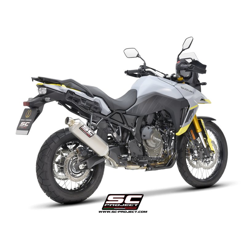 SC-Project Exhaust Rally Raid | Silver | Suzuki 800 V-Strom