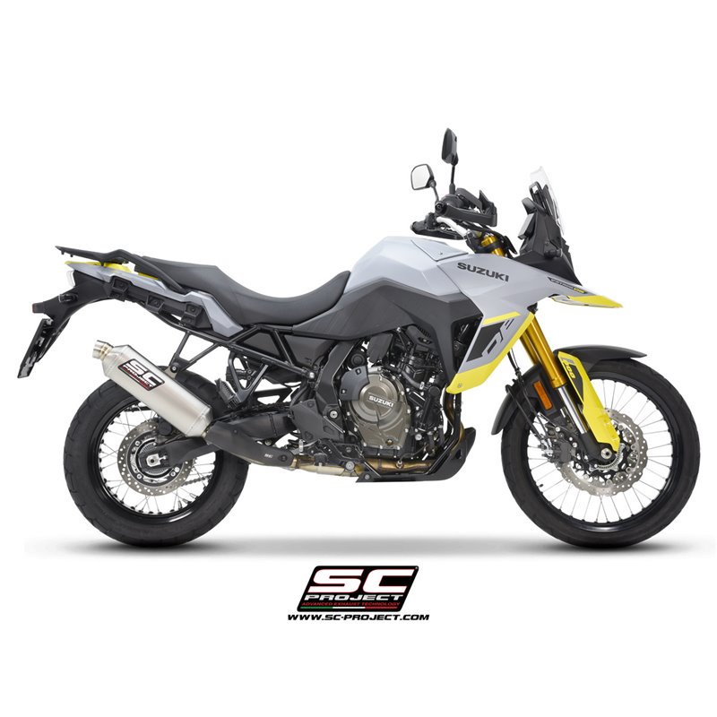 SC-Project Exhaust Rally Raid | Silver | Suzuki 800 V-Strom
