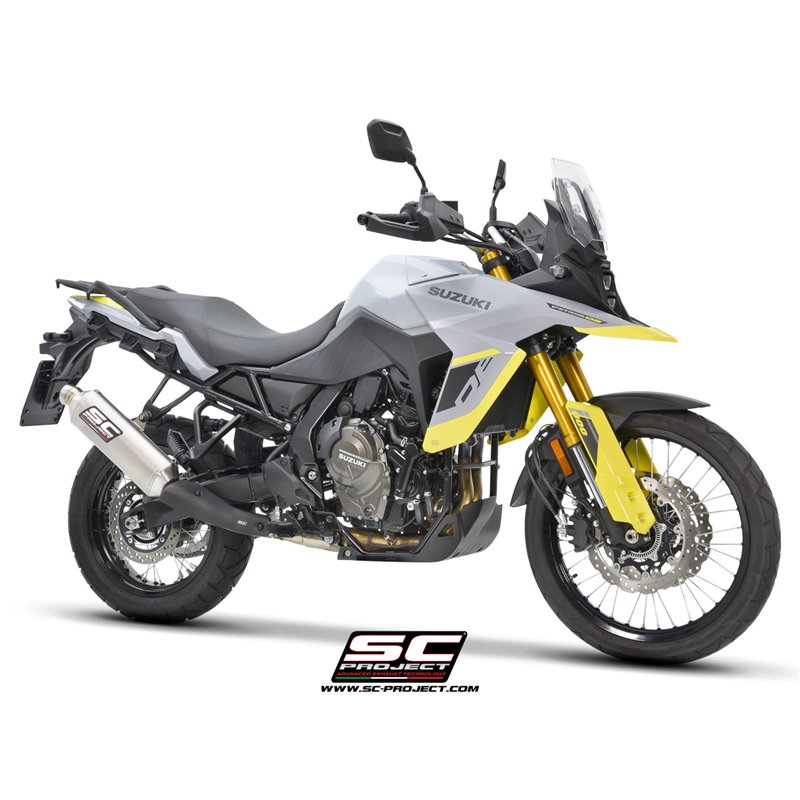 SC-Project Exhaust Rally Raid | Silver | Suzuki 800 V-Strom
