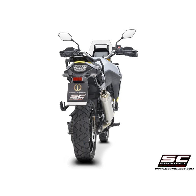 SC-Project Uitlaat Rally Raid | Zilver | Suzuki 800 V-Strom