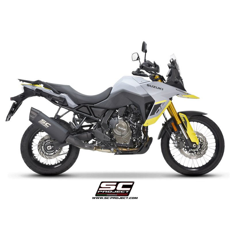 SC-Project Uitlaat Adventure | Zwart | Suzuki 800 V-Strom