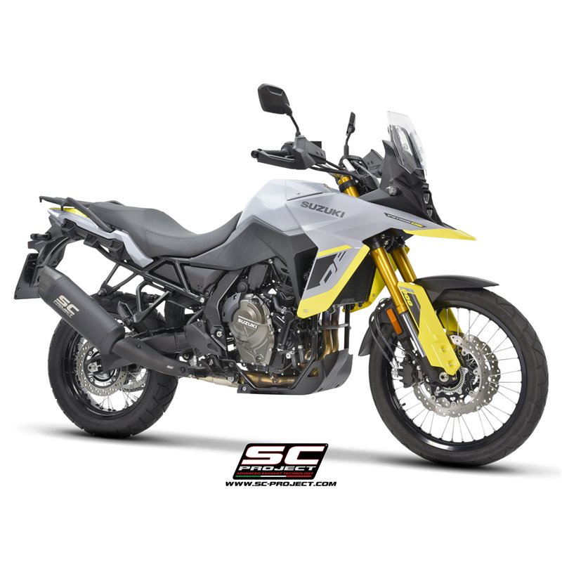 SC-Project Uitlaat Adventure | Zwart | Suzuki 800 V-Strom