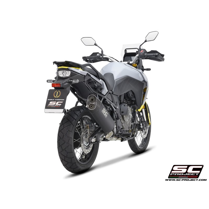 SC-Project Uitlaat Adventure | Zwart | Suzuki 800 V-Strom