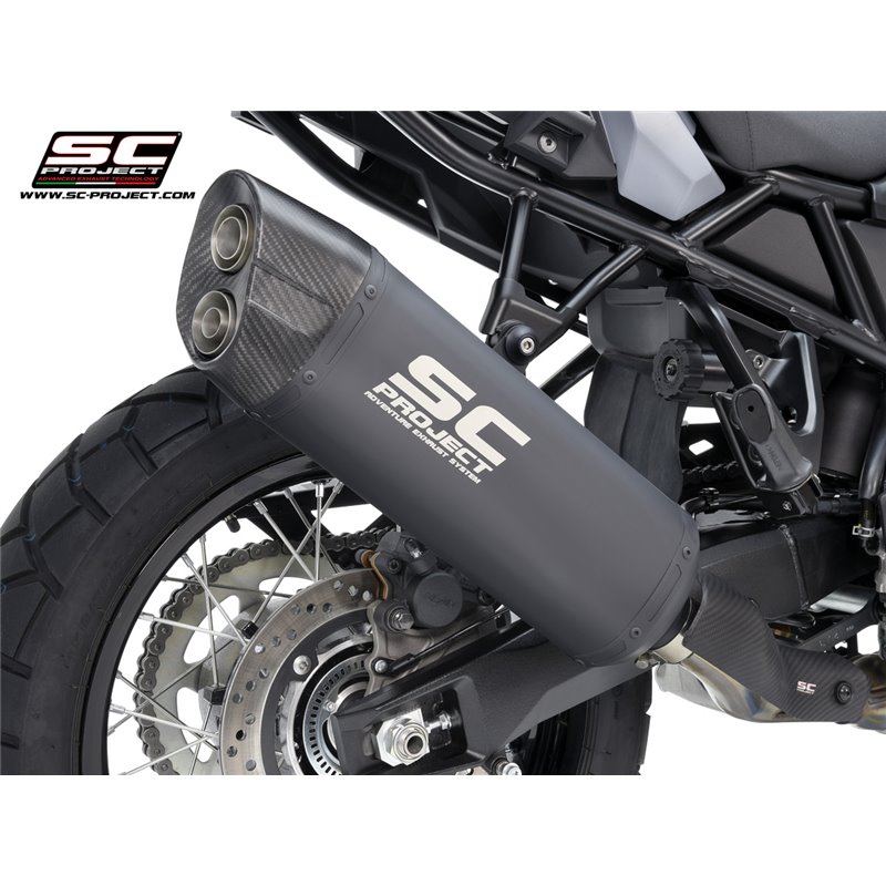 SC-Project Uitlaat Adventure | Zwart | Suzuki 800 V-Strom