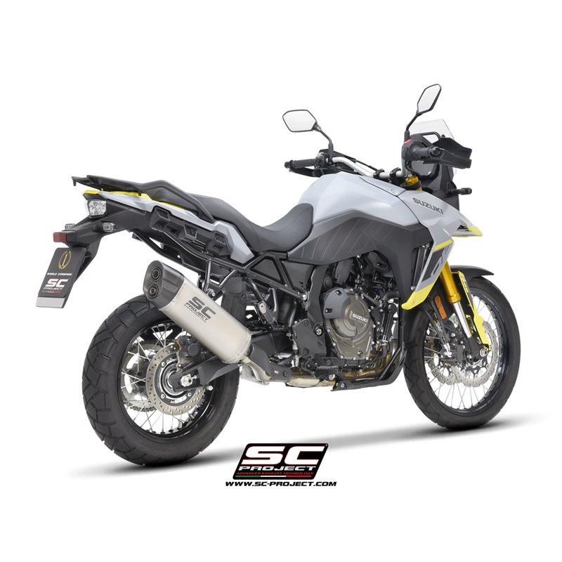 SC-Project Exhaust Adventure | Silver | Suzuki 800 V-Strom