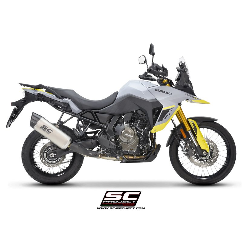 SC-Project Exhaust Adventure | Silver | Suzuki 800 V-Strom
