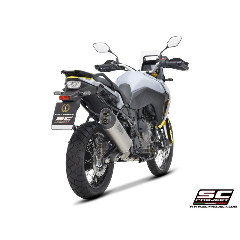 SC-Project Exhaust Adventure | Silver | Suzuki 800 V-Strom