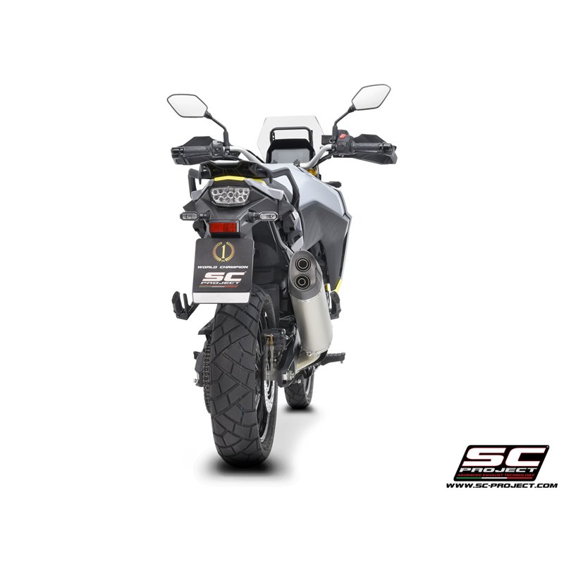 SC-Project Exhaust Adventure | Silver | Suzuki 800 V-Strom