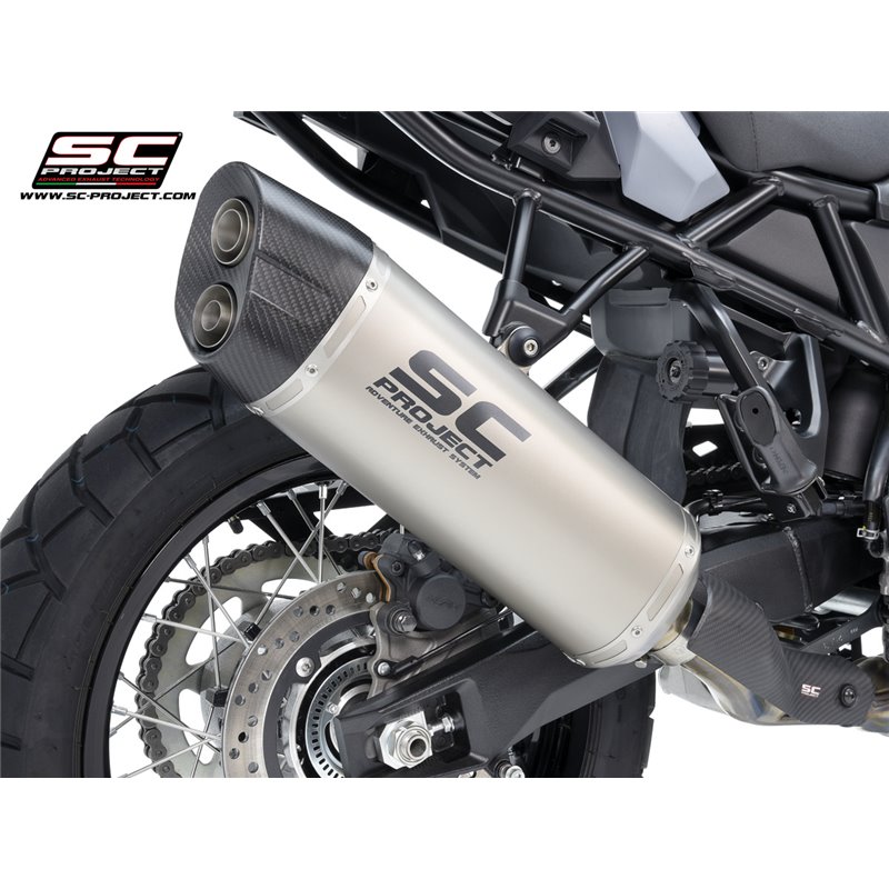 SC-Project Exhaust Adventure | Silver | Suzuki 800 V-Strom