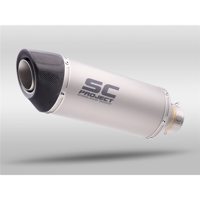 SC-Project Exhaust Oval | Silver | Triumph 1050 Speed ​​Triple