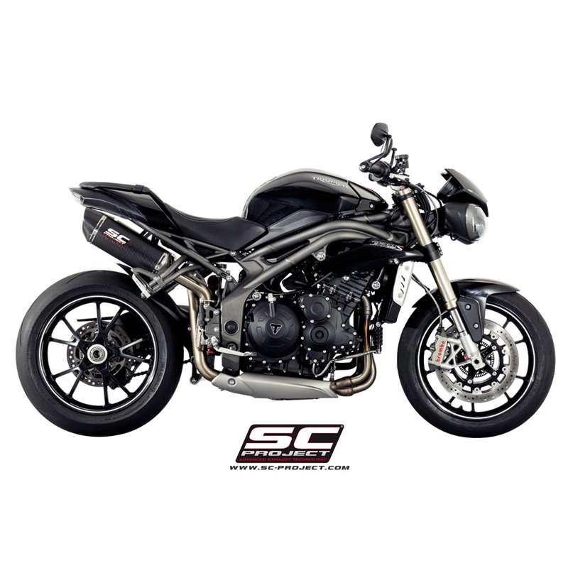 SC-Project Exhaust Oval | Silver | Triumph 1050 Speed ​​Triple