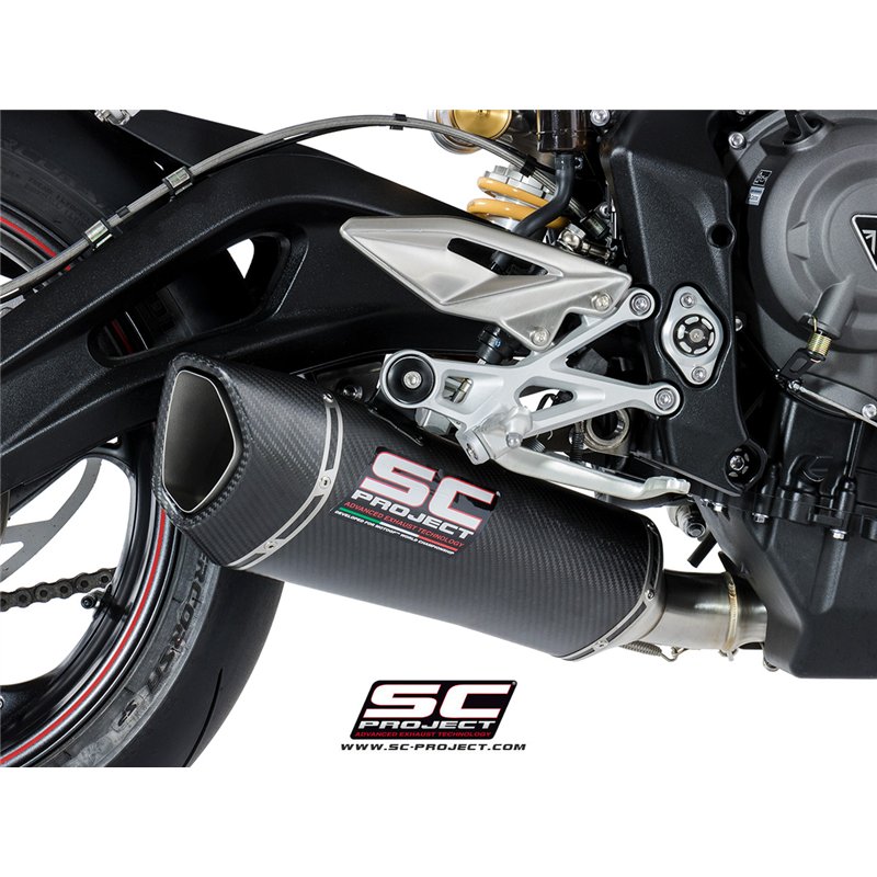SC-Project Exhaust SC1-R | Carbon | Triumph 765 Street Triple