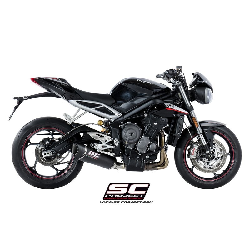 SC-Project Exhaust SC1-R | Carbon | Triumph 765 Street Triple