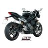 SC-Project Exhaust SC1-R | Silver | Triumph 765 Street Triple