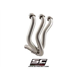 SC-Project Uitlaatbochten 3-1 SC/OEM | Zilver | Triumph 765 Street Triple