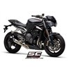 SC-Project Exhaust headers 3-1 SC/OEM | Silver | Triumph 765 Street Triple