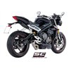 SC-Project Uitlaat CR-T | Zilver | Triumph 765 Street Triple