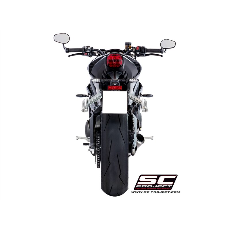 SC-Project Uitlaat CR-T | Zilver | Triumph 765 Street Triple