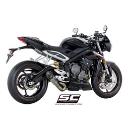 SC-Project Uitlaat S1 | Zilver | Triumph 765 Street Triple