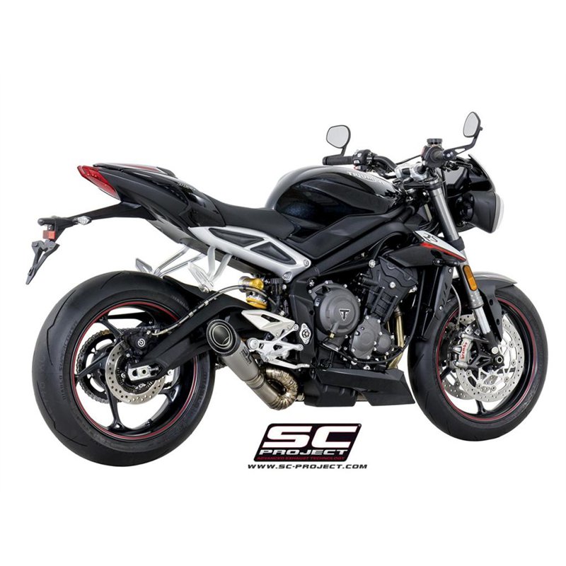 SC-Project Uitlaat S1 | Zilver | Triumph 765 Street Triple