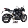 SC-Project Uitlaat S1 | Zilver | Triumph 765 Street Triple