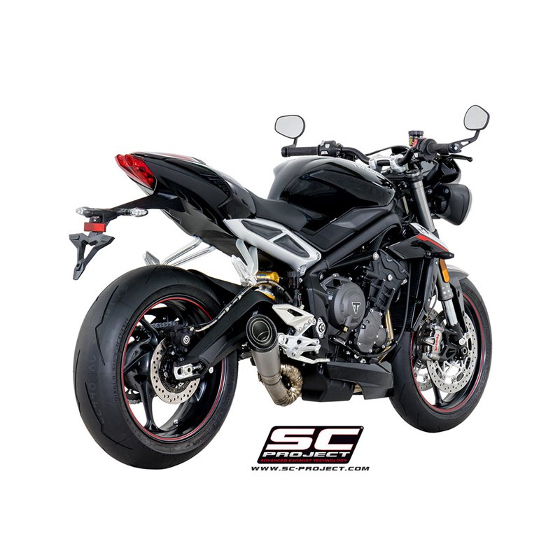 SC-Project Uitlaat S1 | Zilver | Triumph 765 Street Triple
