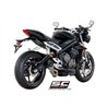 SC-Project Uitlaat S1 | Zilver | Triumph 765 Street Triple