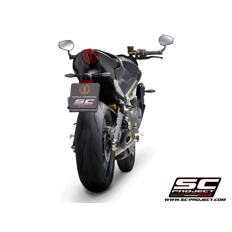 SC-Project Exhaust SC1-R | Silver | Triumph 765 Street Triple