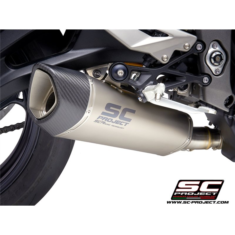 SC-Project Exhaust SC1-R | Silver | Triumph 765 Street Triple