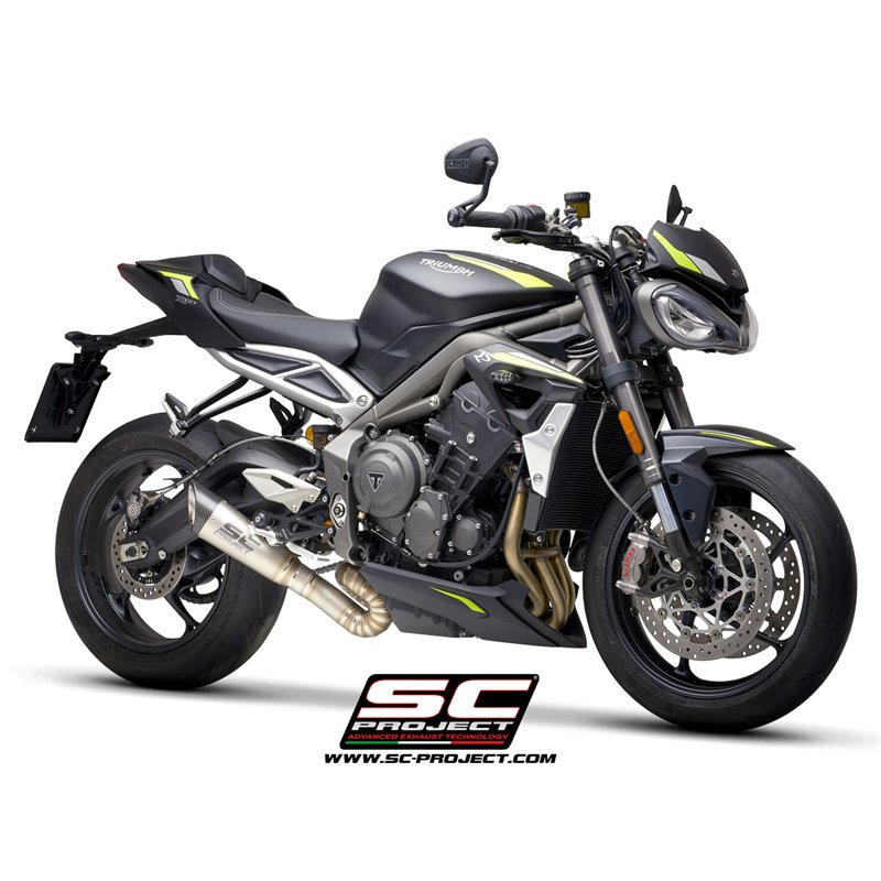 SC-Project Uitlaat S1 | Zilver | Triumph 765 Street Triple