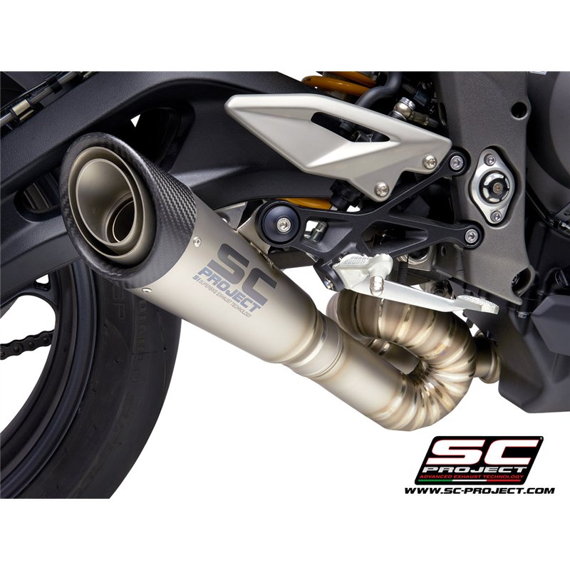 SC-Project Uitlaat S1 | Zilver | Triumph 765 Street Triple