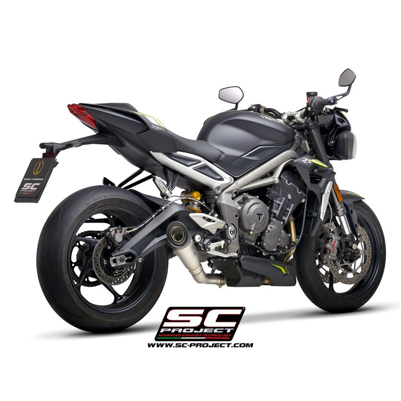 SC-Project Exhaust S1 | Silver | Triumph 765 Street Triple
