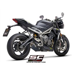 SC-Project Exhaust SC1-R | Black | Triumph 660 Street Triple S