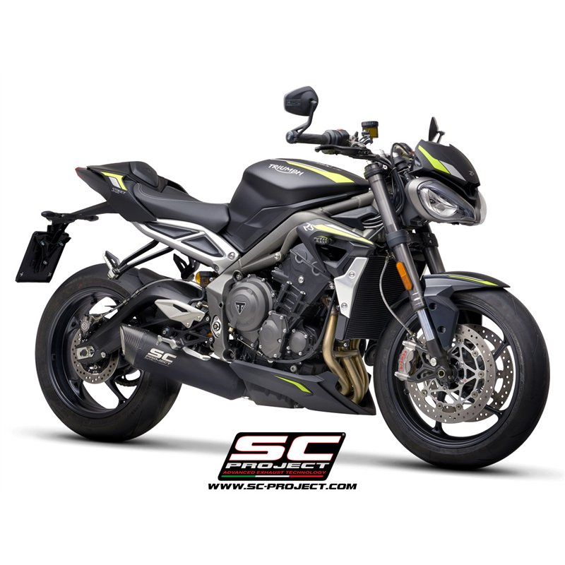SC-Project Uitlaat SC1-R | Zwart | Triumph 660 Street Triple S