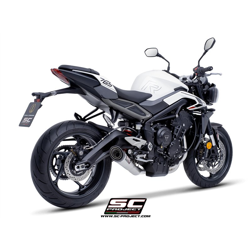SC-Project Exhaust System 3-1 S1 | Silver | Triumph 765 Street Triple
