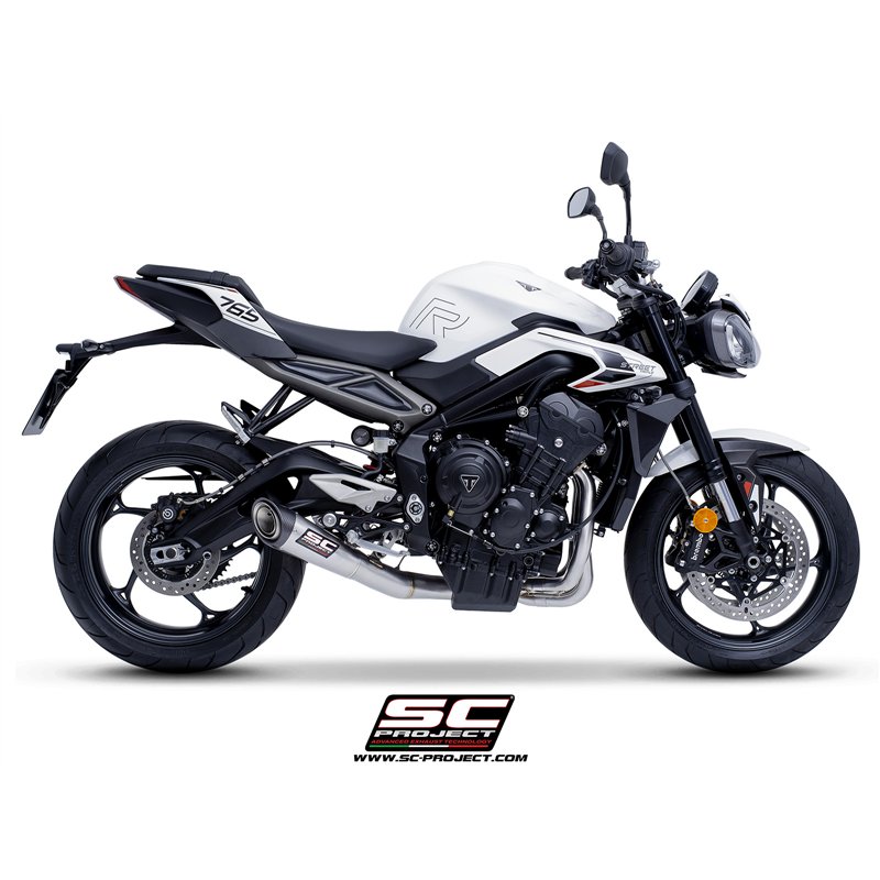 SC-Project Uitlaatsysteem 3-1 S1 | Zilver | Triumph 765 Street Triple